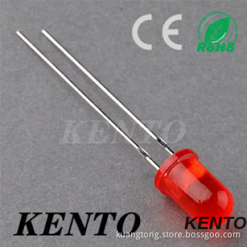 HOT SALE 5mm Through Hole Water clear Long Diffsed Red Ultrabright LED